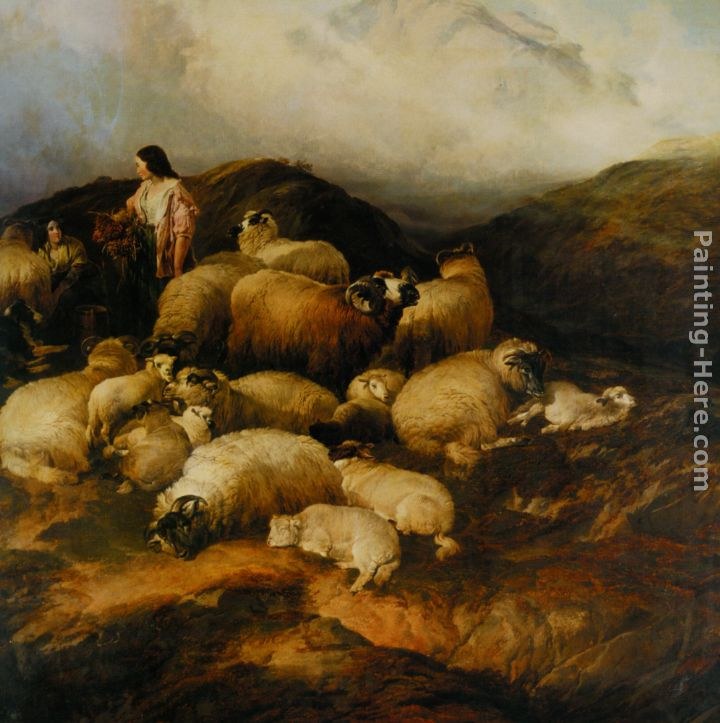 Thomas Sidney Cooper Peasants and Sheep